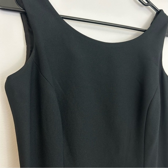 Laundry by Shelli Segal Black Sheath Formal Dress with  Rosette Open Back Size 4 - Picture 5 of 11